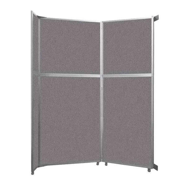 Operable Wall Folding Room Divider 7'11" x 10'3/4" Slate Fabric